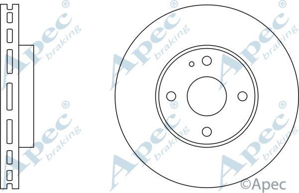 APEC BRAKING stabdžių diskas DSK514